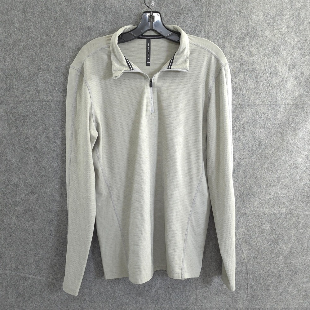 Ten Thousand Iron Versatile Mock Neck Shirt Men's S Gray Golf Sports‎ Quater Zip